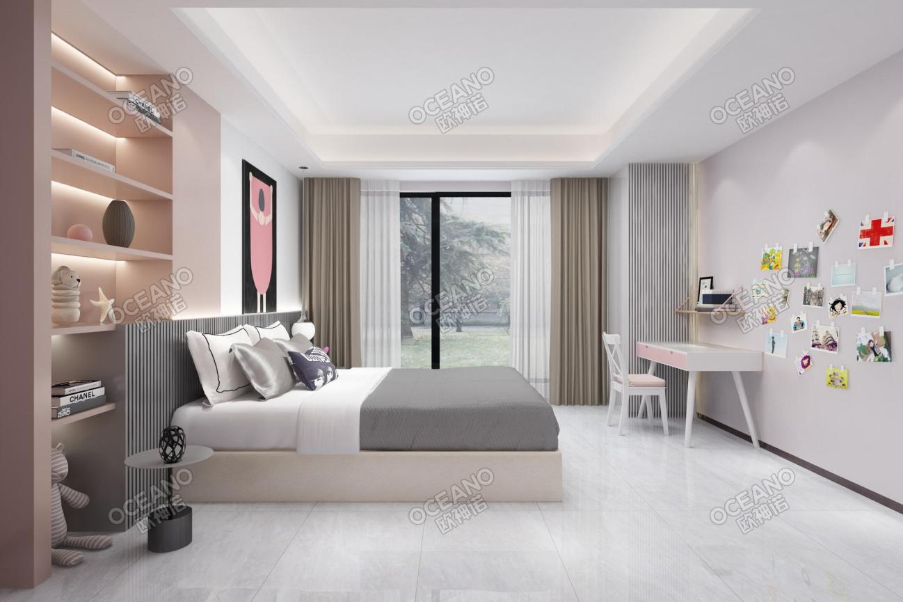 绿地海珀外滩290平户型卧室-欧神诺瓷砖效果图