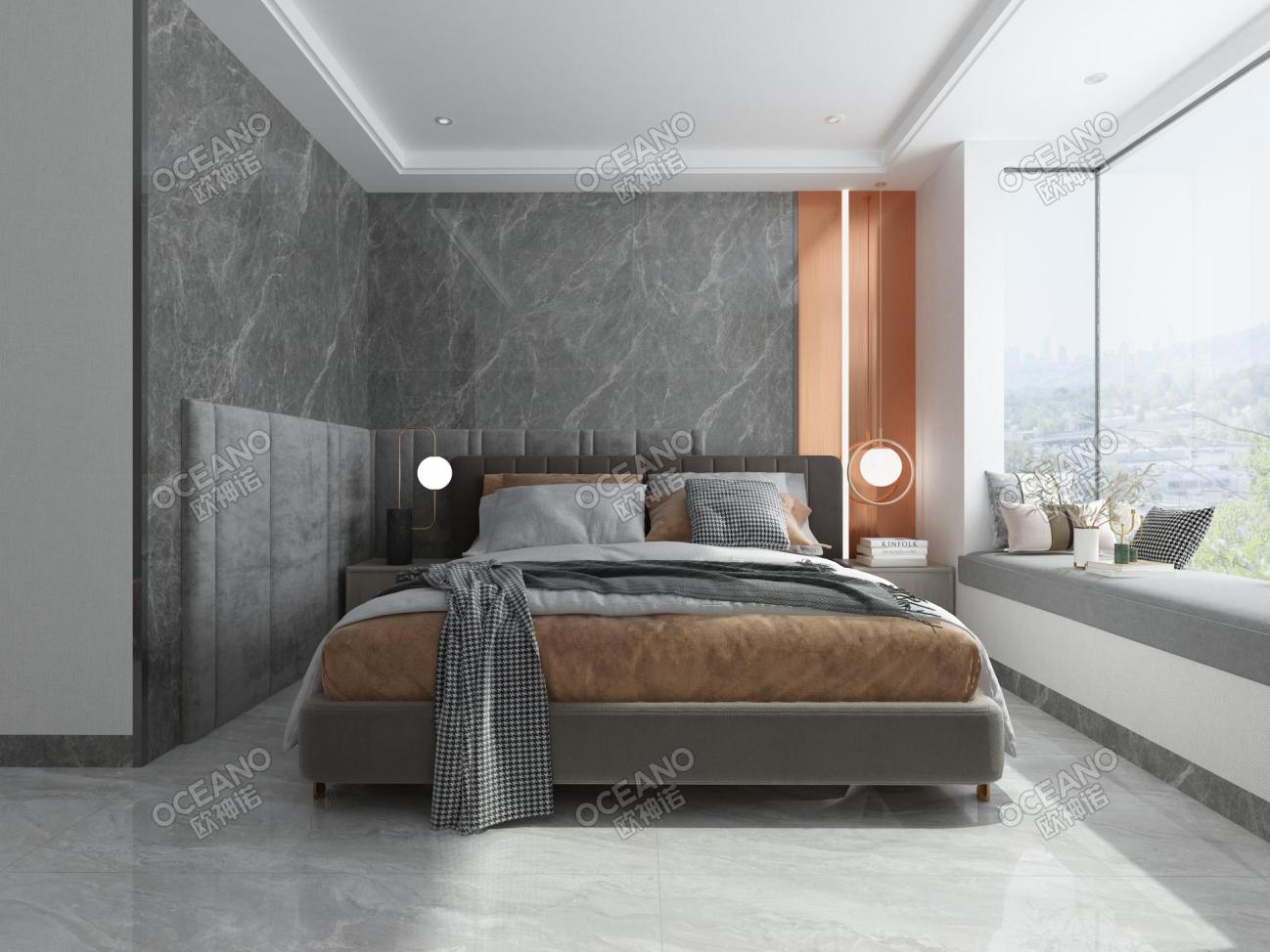 昆明产投·上河院c3户型卧室-欧神诺瓷砖效果图