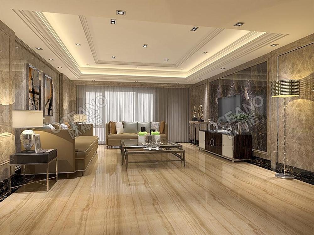 现代客厅意大利木纹贴图