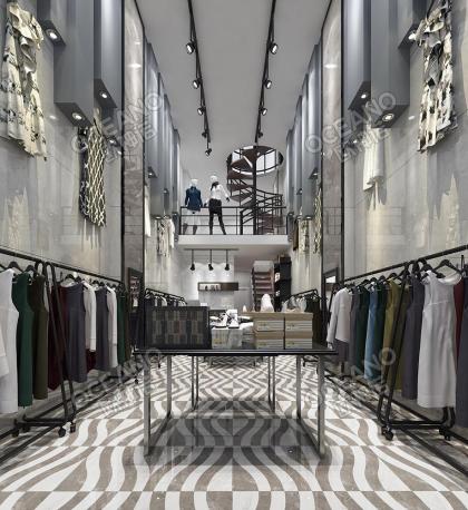 現(xiàn)代簡約服裝店裝修圖