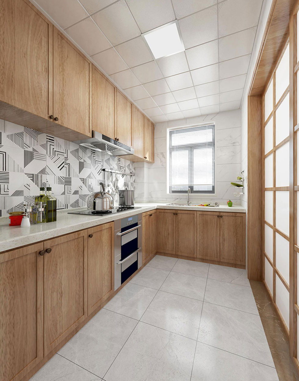 日式厨房-欧神诺瓷砖效果图