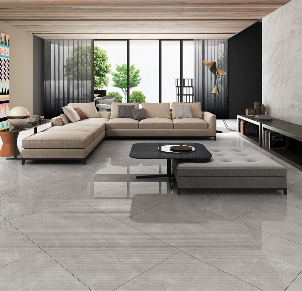 简约客厅-欧神诺瓷砖效果图