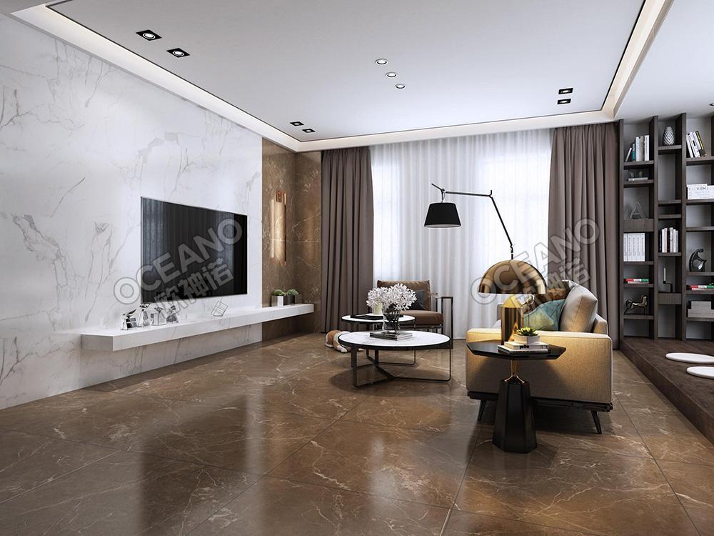 现代客厅-欧神诺瓷砖效果图