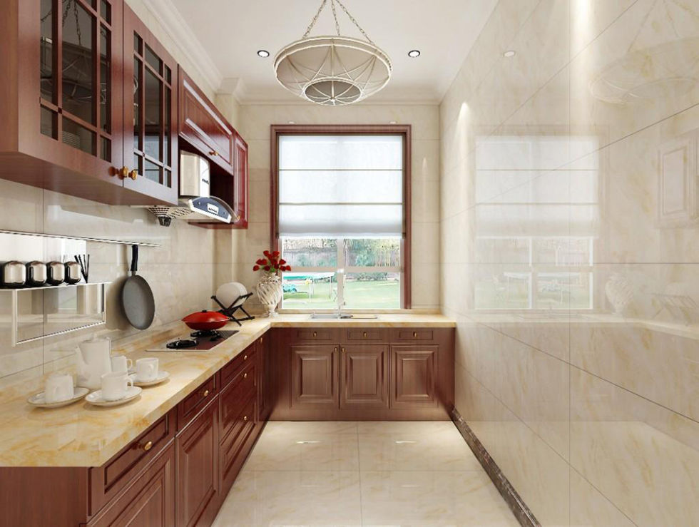 新古典厨房瓷砖装修效果图