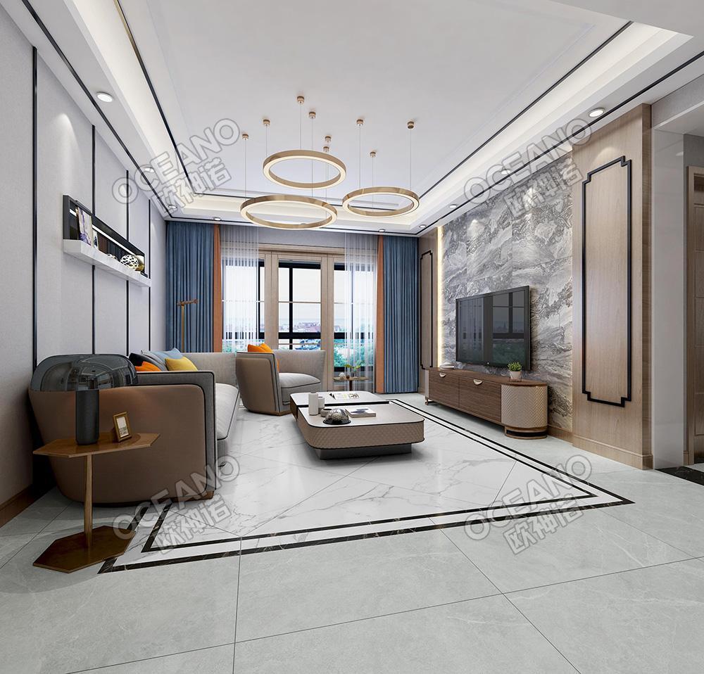 港式客厅-欧神诺瓷砖效果图