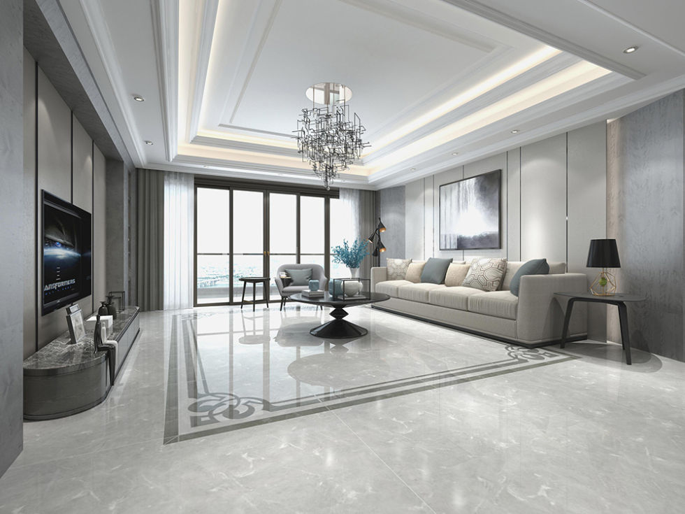 现代客厅-欧神诺瓷砖效果图