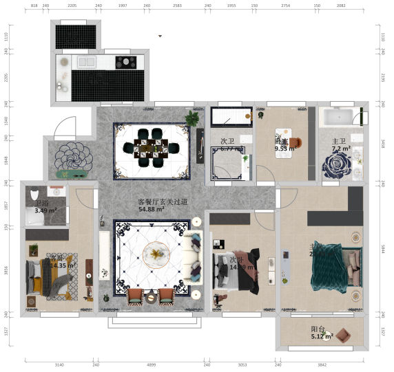 案例佛山市瓷砖专卖店更多专卖店德州壹号院户型图大全e户型附近楼盘