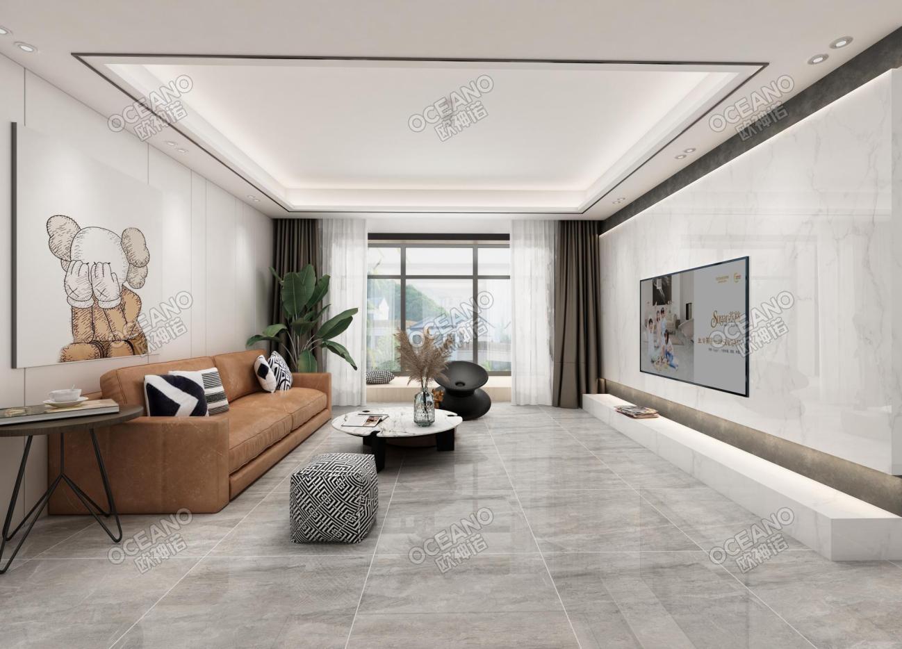 融创书院豪庭f客厅-欧神诺瓷砖效果图