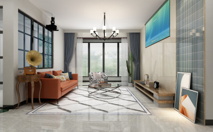 客厅瓷砖效果图_贴图-欧神诺瓷砖效果图