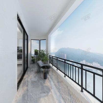 阳台洋房720全景_vr看瓷砖装修方案-欧神诺在线