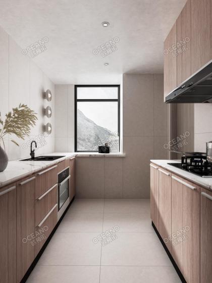 御江壹品青山樽D戶型原木風(fēng)廚房