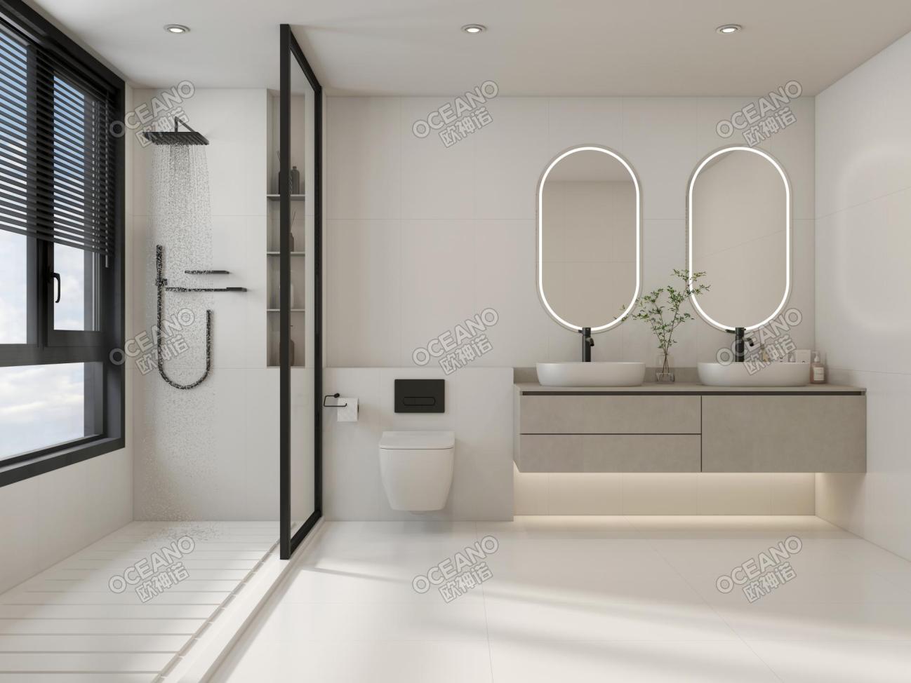 现代卫浴-欧神诺瓷砖效果图